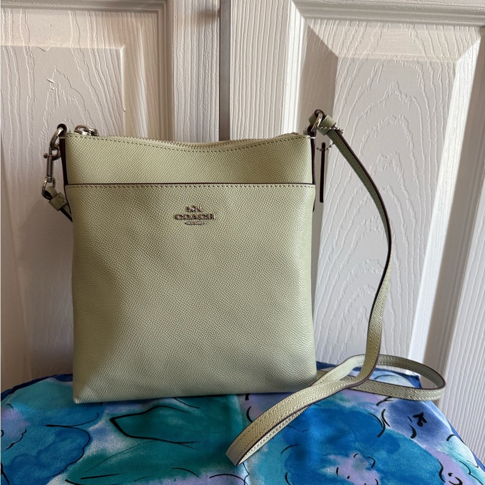 NWOT Coach mint green crossbody
